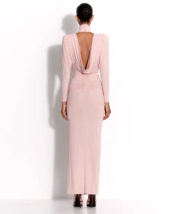 Open Back Drape Column in Jersey