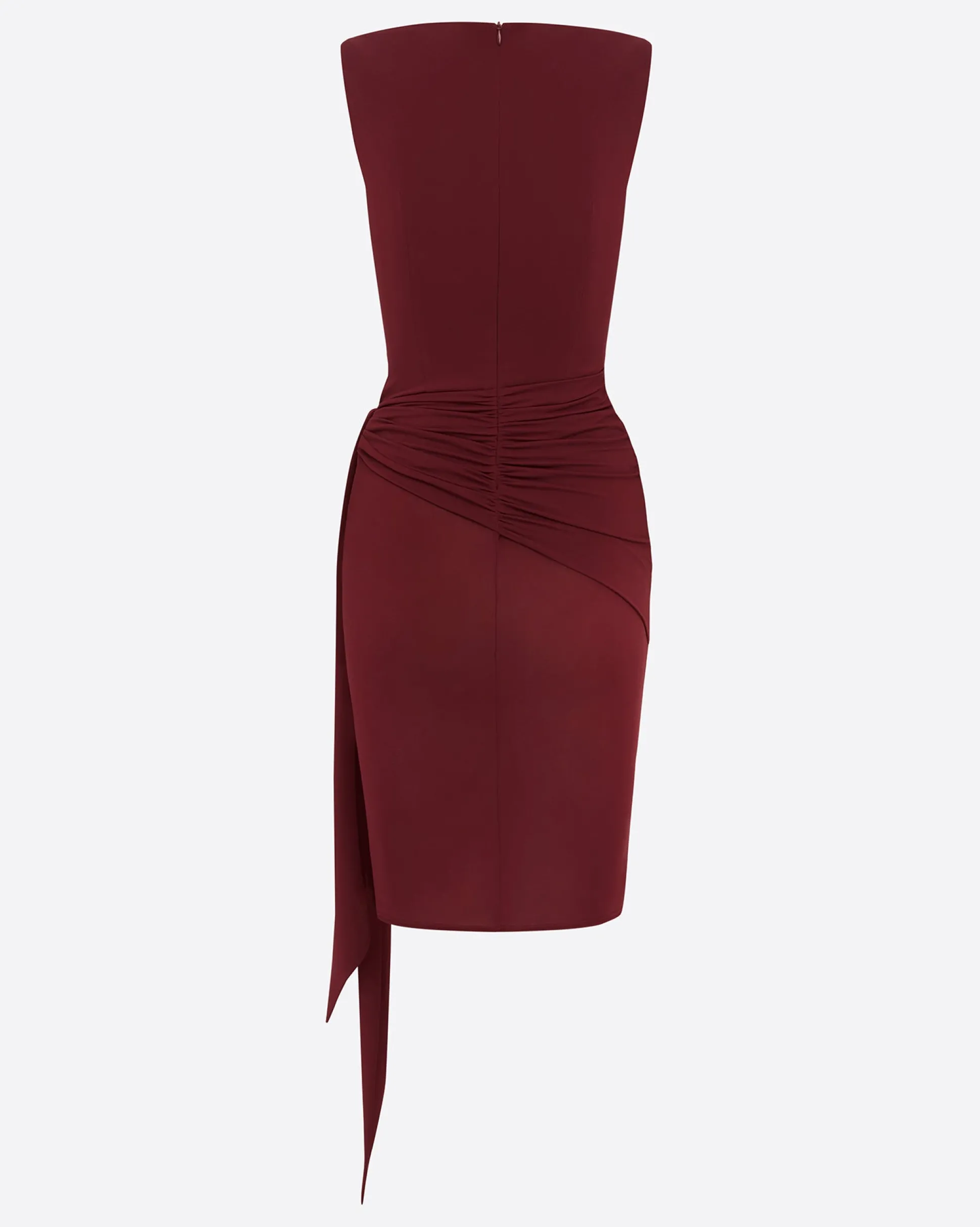 Overlay Twist Dress in Crepe Jersey