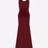 Scoop Wrap Gown in Crepe Jersey