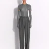 Short Sleeve Bodysuit in Crystal Jersey