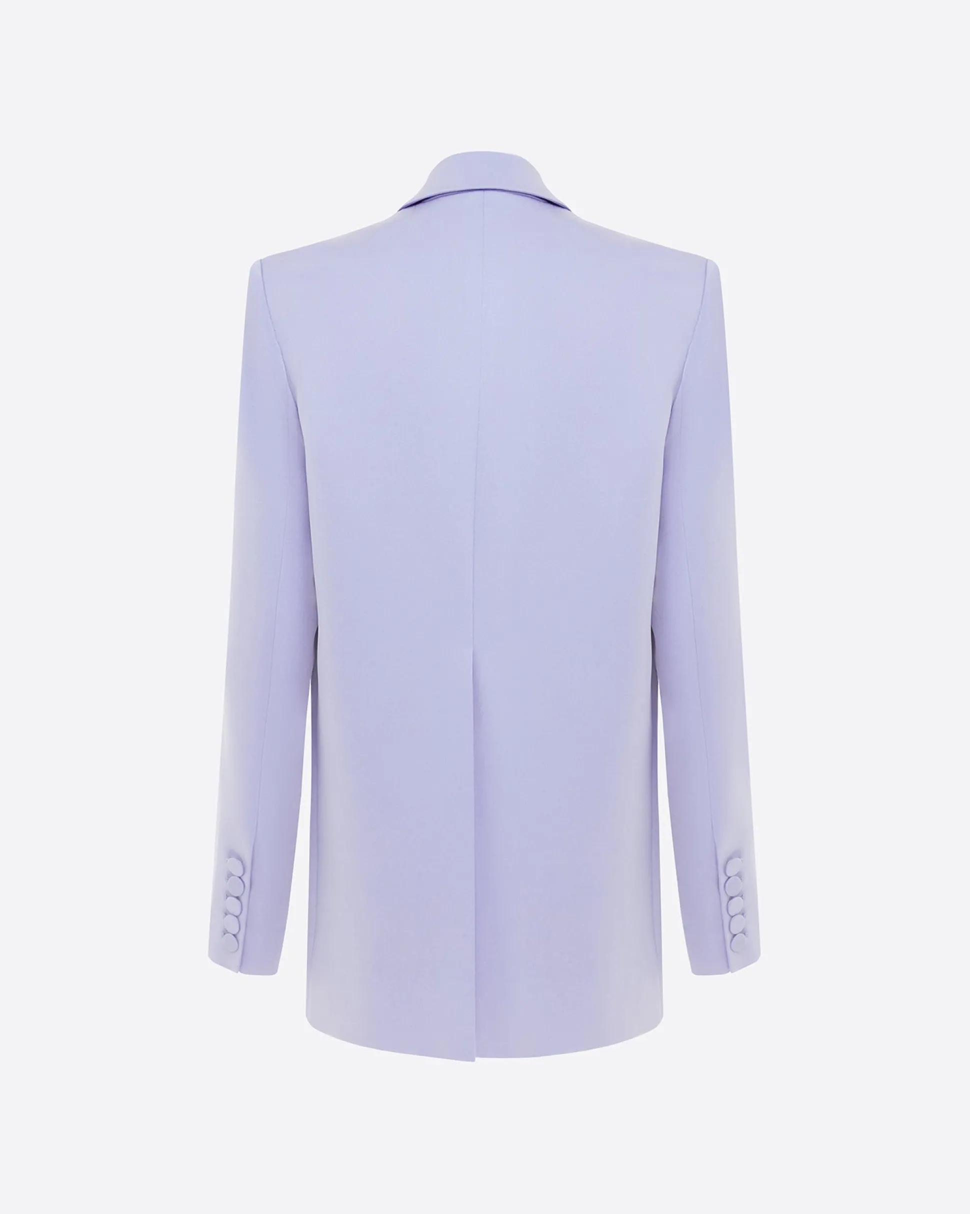 Single Breasted Oversized Blazer in Satin Crepe