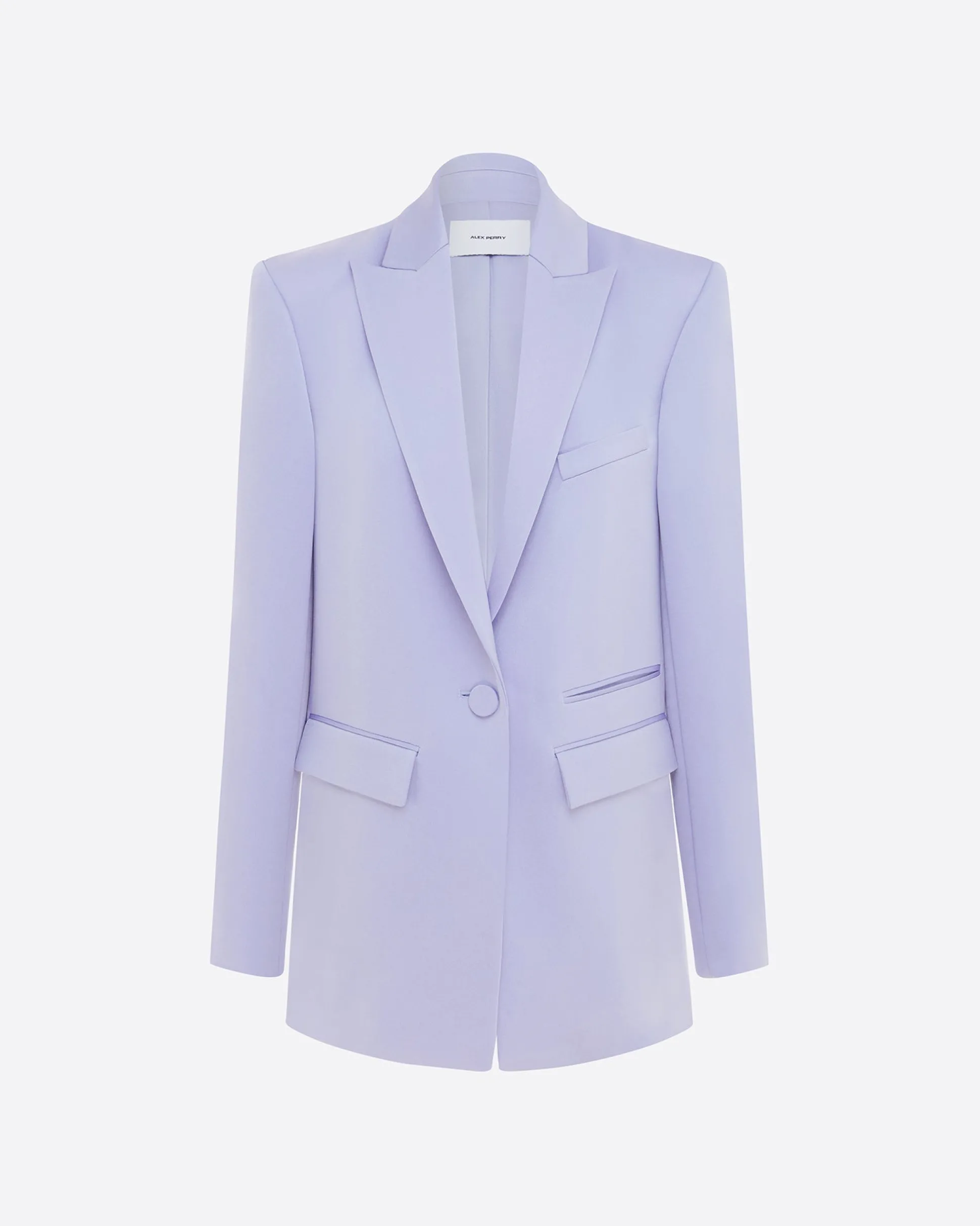 Single Breasted Oversized Blazer in Satin Crepe
