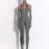 Singlet Catsuit in Crystal Jersey