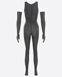 Singlet Catsuit in Crystal Jersey