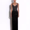 Singlet Sweetheart Column in Crystal Velvet