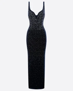 Singlet Sweetheart Column in Crystal Velvet