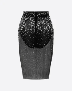 Skirt in Crystal Mesh