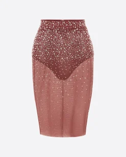 Skirt in Crystal Mesh