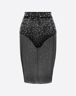Skirt in Crystal Mesh