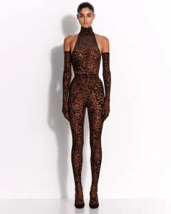 Stocking in Leopard Burnout