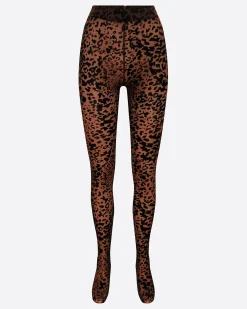 Stocking in Leopard Burnout