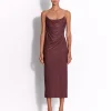 Strapless Corset Drape Dress in Jersey