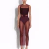 Strapless Corset Top in Wool Suiting