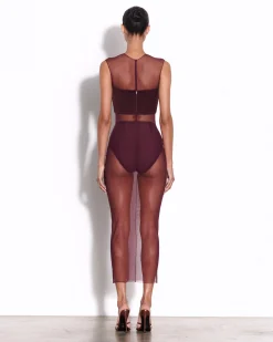 Strapless Corset Top in Wool Suiting