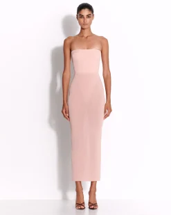 Strapless Dress in Crepe Jersey