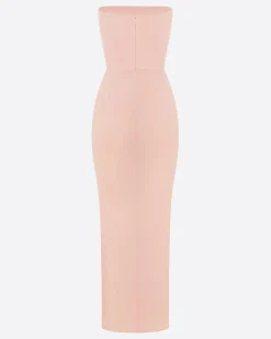 Strapless Dress in Crepe Jersey