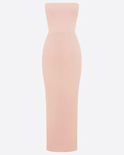 Strapless Dress in Crepe Jersey