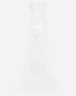Strapless Longline Corset Gown in Sequin