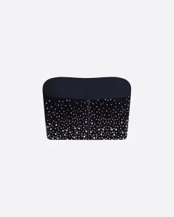 Strapless Top in Crystal Velvet