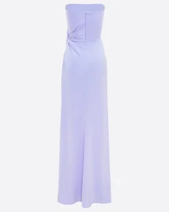 Strapless Twist Gown in Satin Crepe