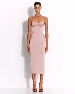 Sweetheart Dress in Satin Crepe