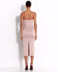 Sweetheart Dress in Satin Crepe