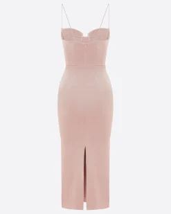 Sweetheart Dress in Satin Crepe