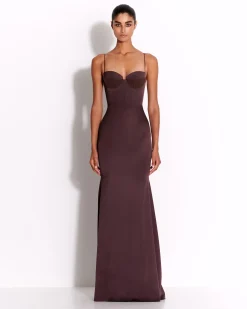 Sweetheart Gown in Satin Crepe