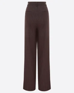 Tailored Trouser in Lurex Pinstripe