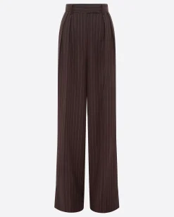 Tailored Trouser in Lurex Pinstripe
