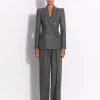 Tailored Trouser in Wool Pinstripe
