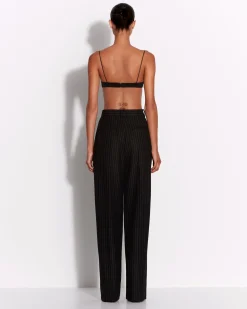 Tailored Trouser in Wool Pinstripe