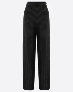 Tailored Trouser in Wool Pinstripe