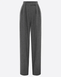 Tailored Trouser in Wool Pinstripe